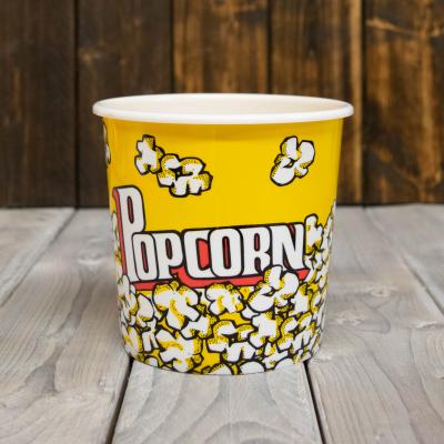 Yellow Plastic Popcorn Tub Small
