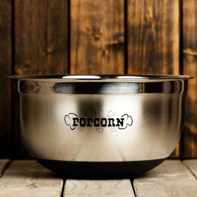 Stainless Steel Popcorn Bowl