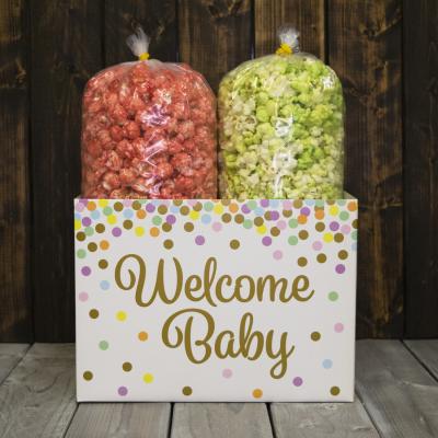 Welcome Baby Popcorn Gift Box