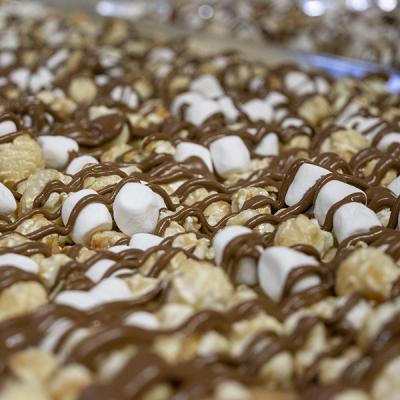 Milk Chocolate Smores Drizzle Popcorn
