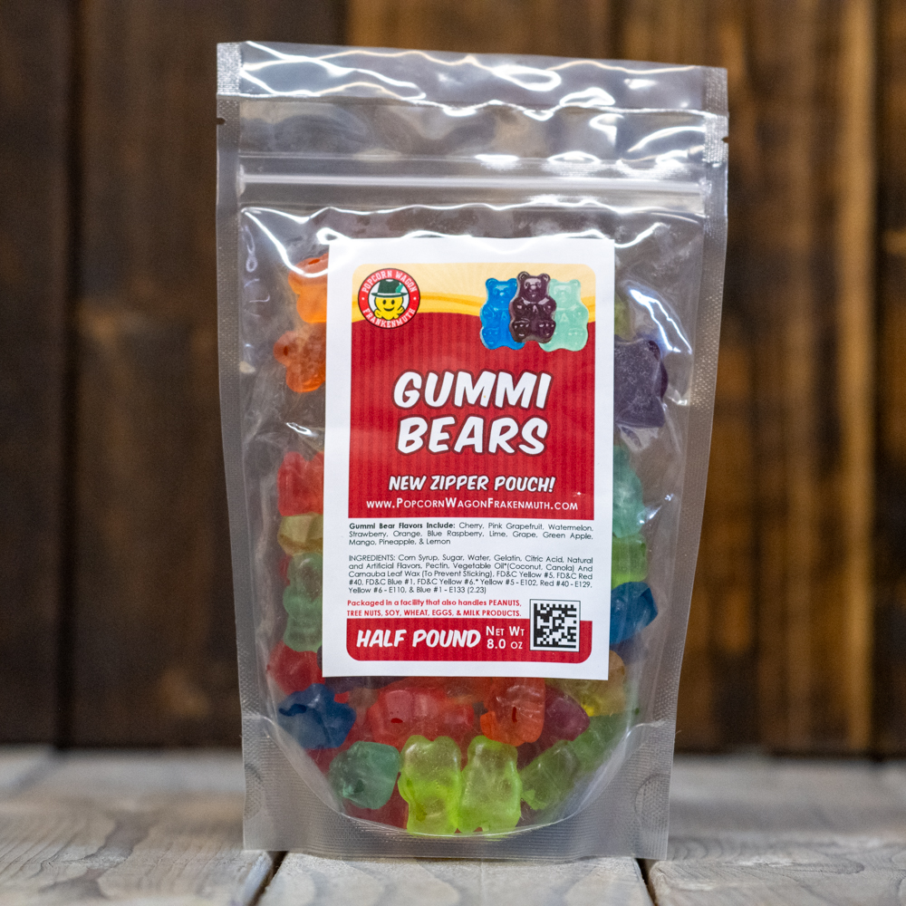 1 lb. Bag of 12 Flavor Gummi Bears