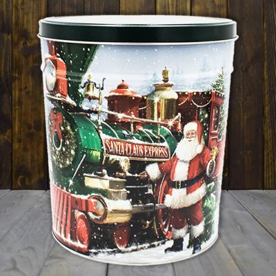 Santa Express 3.5 Gallon Popcorn Tin
