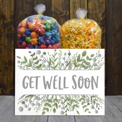 Get Well Greenery Popcorn Gift Box
