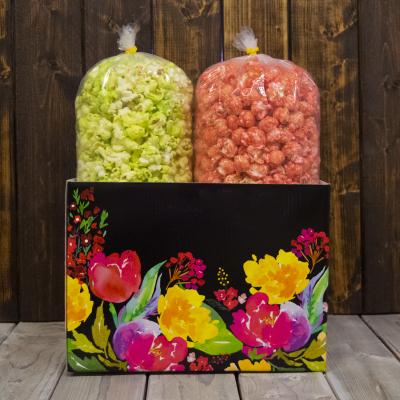 Watercolor Garden Blooms Popcorn Gift Box