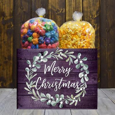 Merry Christmas Wreath Popcorn Giftbox