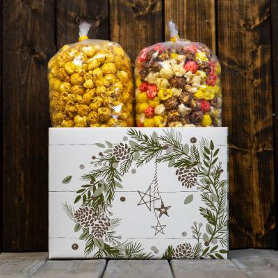 Pine Holiday Popcorn Gift Box