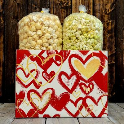 Red And Gold Popcorn Gift Box