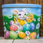 Easter Bunny Artist 2 Gal Popcorn Tin