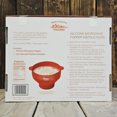 Amish Country Red Silicone Microwave Popper