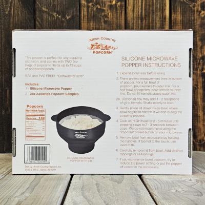 Amish Country Popcorn Silicone Microwave Popper